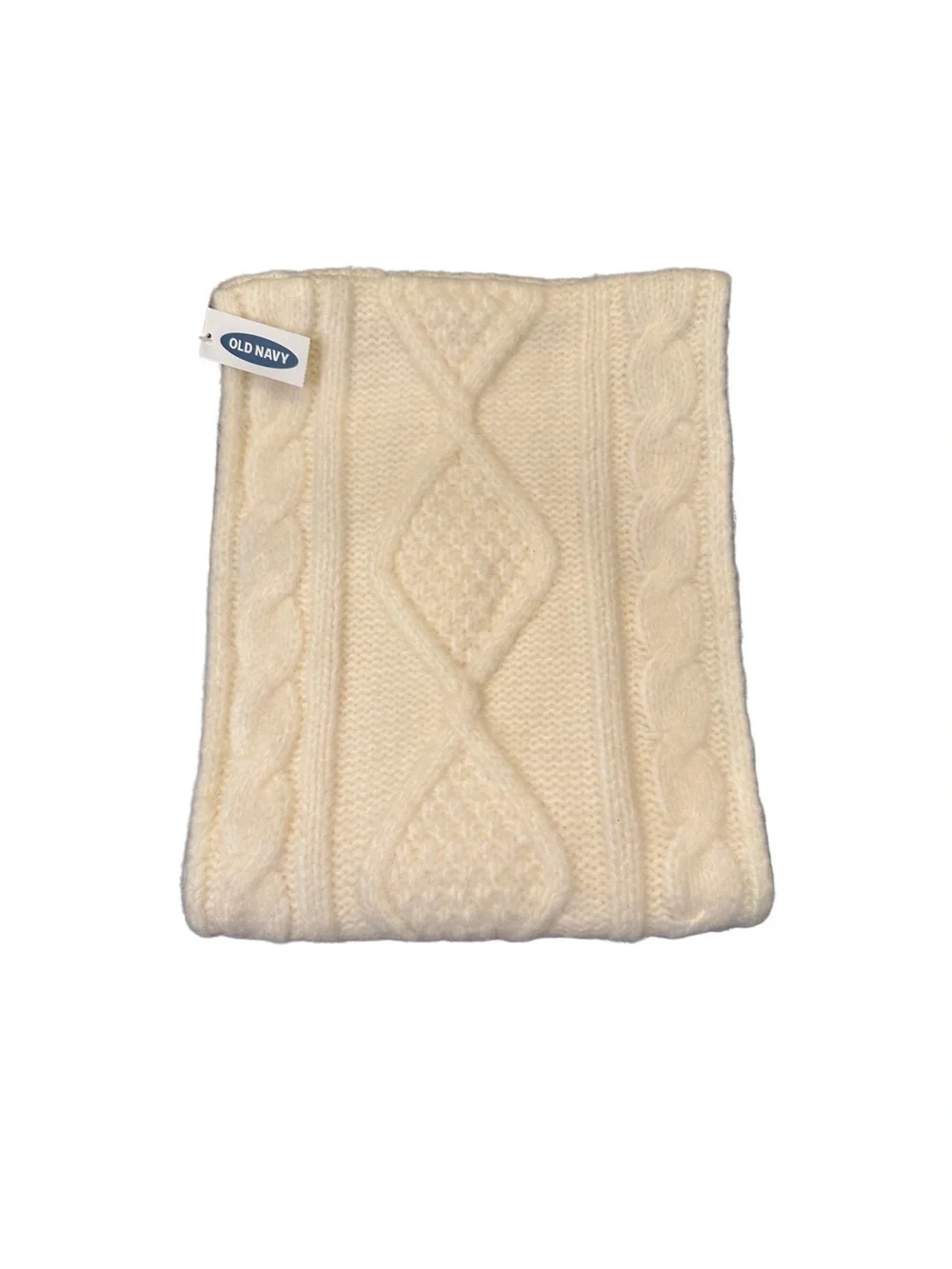 Old Navy Ivory Cable Knit Scarf NWT
